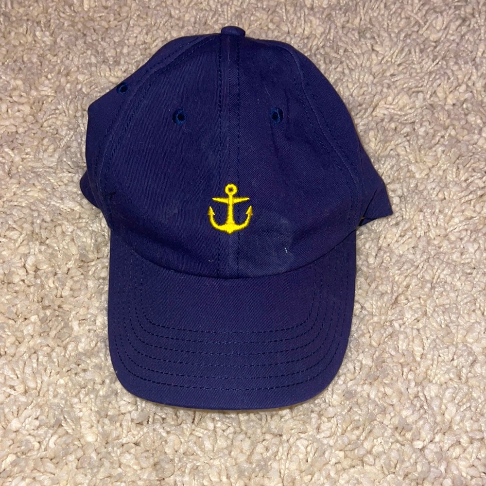 Vineyard Vines Navy ball cap with hold anchor